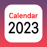 Bank holidays calendar 2023 icon
