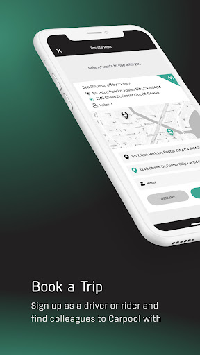 Android application ZX Carpool screenshort