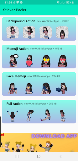 Android application moving sticker for whatsapp gi screenshort