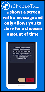 iChooseTo - think twice before opening an app!