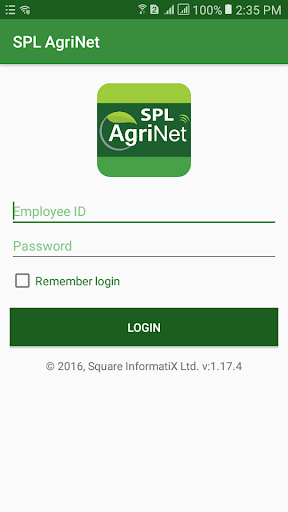 Android application SPL AgriNet screenshort