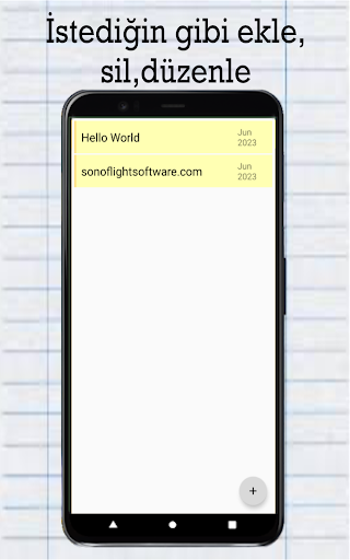 My Notes Screen 2