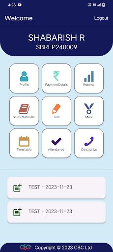 SBA Student Screen 2
