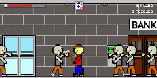Android application Zomble - Pixel Zombie Game screenshort