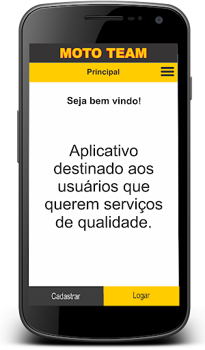Android application MOTO TEAM Express - Cliente screenshort