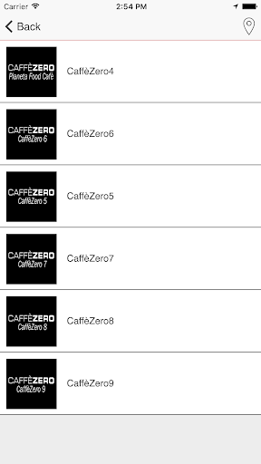 My Caffezero Screen 2