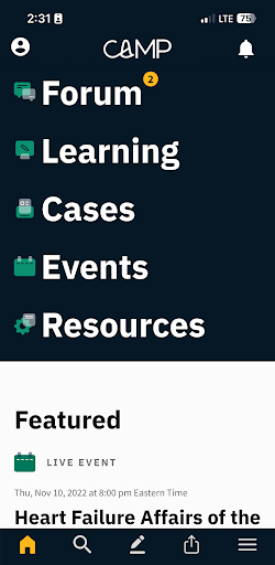 Android application CAMP Edu screenshort