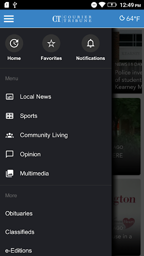 Courier-Tribune NOW Screen 3