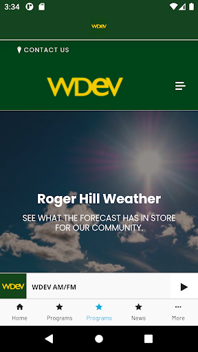 WDEV Vermont Radio Screen 3
