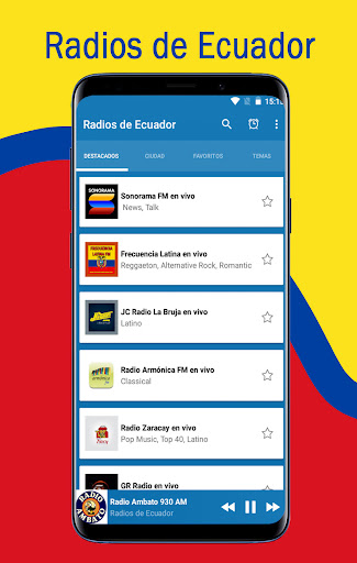 Radios from Ecuador live Screen 2