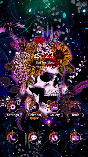 Android application Skull in Universe - Wallpaper screenshort