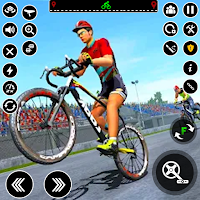 BMX Цикл Гонки Велосипед Игры