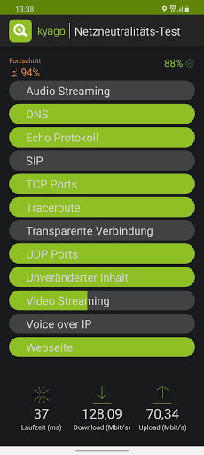 kyago - more than a speedtest Screen 2