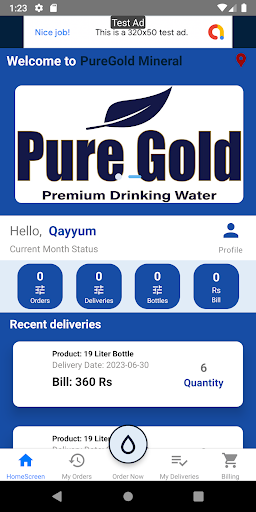 PureGold Mineral Water Screen 3
