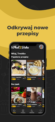 Android application What2Bake - przepisy i wypieki screenshort