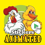 Cover Image of Download Animated Cute Chicken Stickers  APK