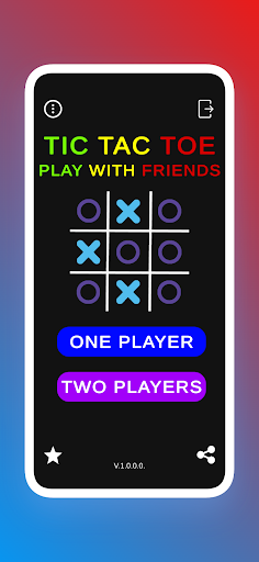 Android application Tic Tac Toe - 2 Player Offline screenshort