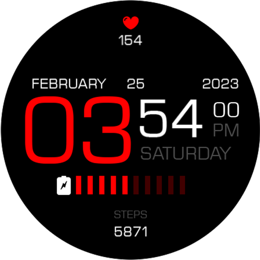 Key069 Digital Watch Face Download on Windows