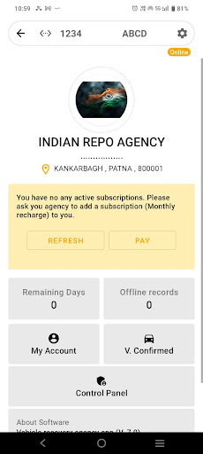 Android application INDIAN REPO AGENCY screenshort