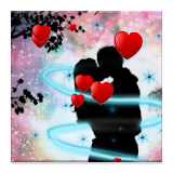 Romantic floating hearts LW icon