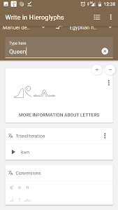 Write in Hieroglyphs Unknown