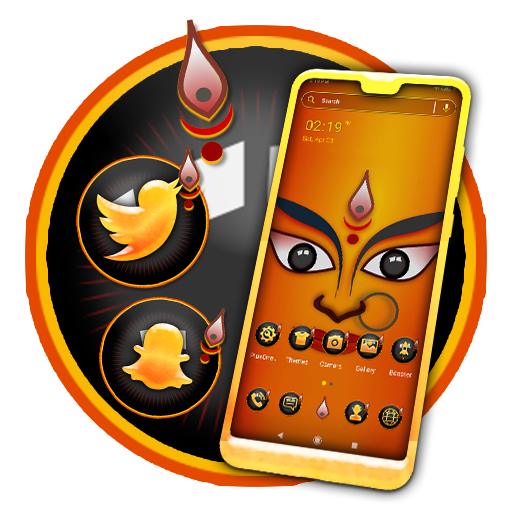 Durga Maa Theme Launcher logo