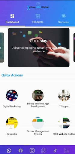 Android application Virtual Tech Malawi screenshort