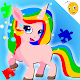 Rainbow Pony Unicorn Puzzles Games For Kids
