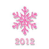 Magical Pink Christmas GO SMS icon