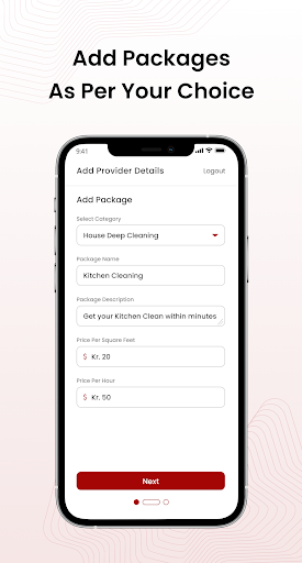 Android application Anyclean Provider screenshort