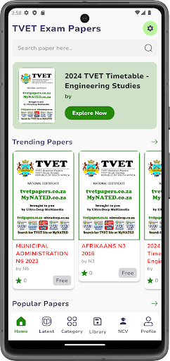 TVET Exam Papers NATED and NCV Screenshot 1 - AppWisp.com