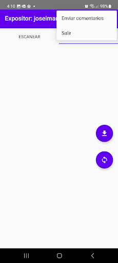 Android application CCI Expositores screenshort