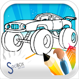 Monster Car Coloring icon