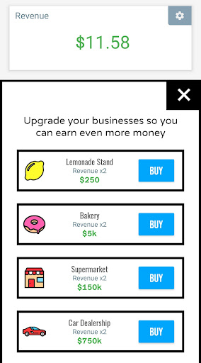 Idle Entrepreneur Game Screen 3