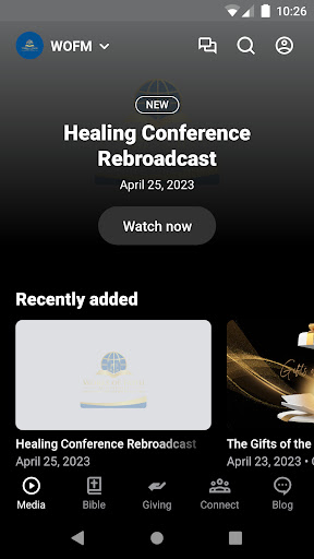 Android application Works of Faith Ministries screenshort