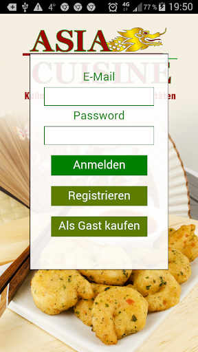 Android application Asia Cuisine Hannover screenshort