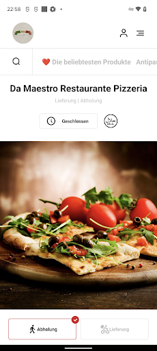 Android application Da Maestro Restaurante screenshort
