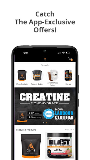 Android application AS-IT-IS Nutrition screenshort