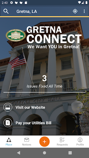 Android application Gretna Connect screenshort