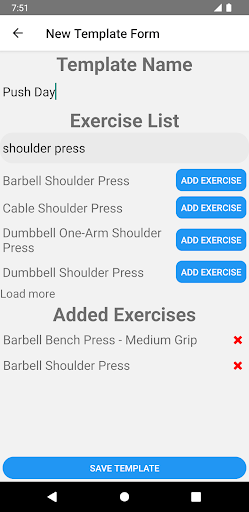 Workout Tracker Screen 2
