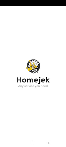 Android application Homejek Mitra screenshort