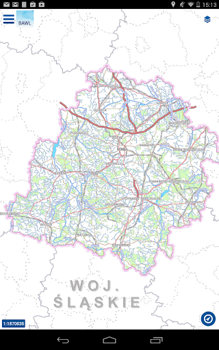 Android application Geoportal Woj. Lodzkiego screenshort