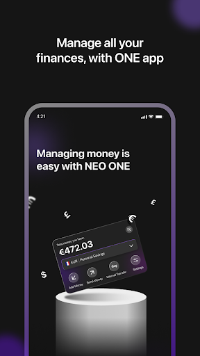 Android application NEO ONE - Payments Made Easy screenshort