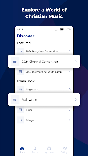 Android application Pentecostal Hymns screenshort