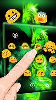 screenshot of Green Neon Dragon Keyboard The