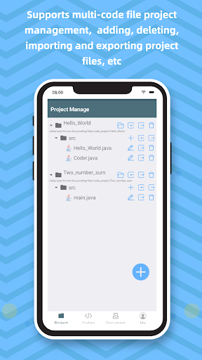 Android application JavaCoder - Java comiler & IDE screenshort