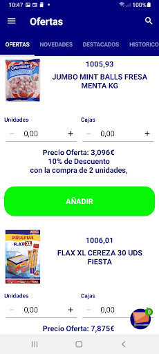 Dulces Oscar Commerce Screen 3