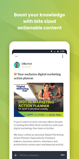 CIMSPA – Digital Marketing Hub Screen 3