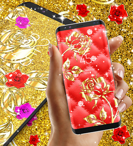 Gold Rose Live Wallpaper Apps On Google Play