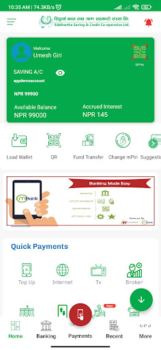 Siddhartha Mobile App Screen 2